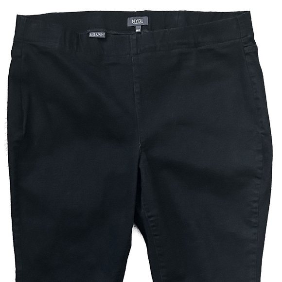 NYDJ Black Stretch Slimming Denim Jeans Tummy Control High Rise Plus size Pants - Picture 8 of 10